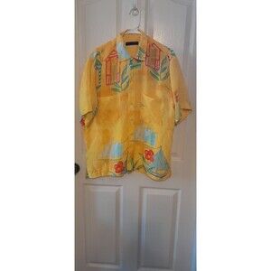 Vintage Arnold Zimberg Mens Hawaiin Button Down Shirt. Medium. B43